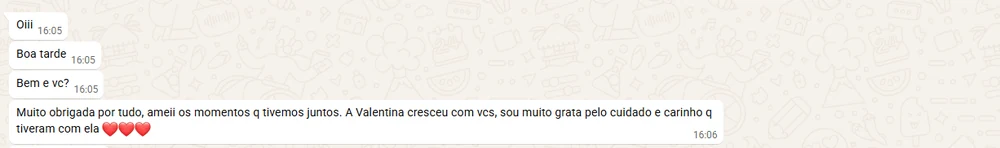 Depoimento de cliente do Agapi Studio