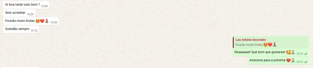 Depoimento de cliente do Agapi Studio