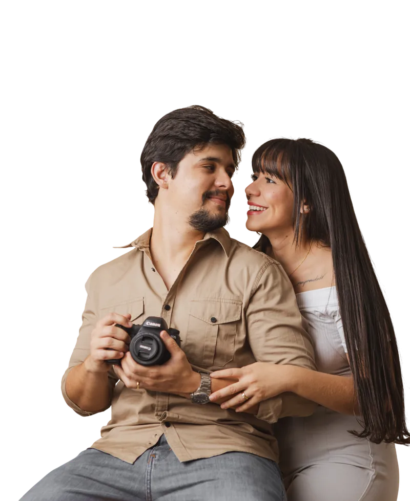 Casal de fotógrafos do Agapi Studio